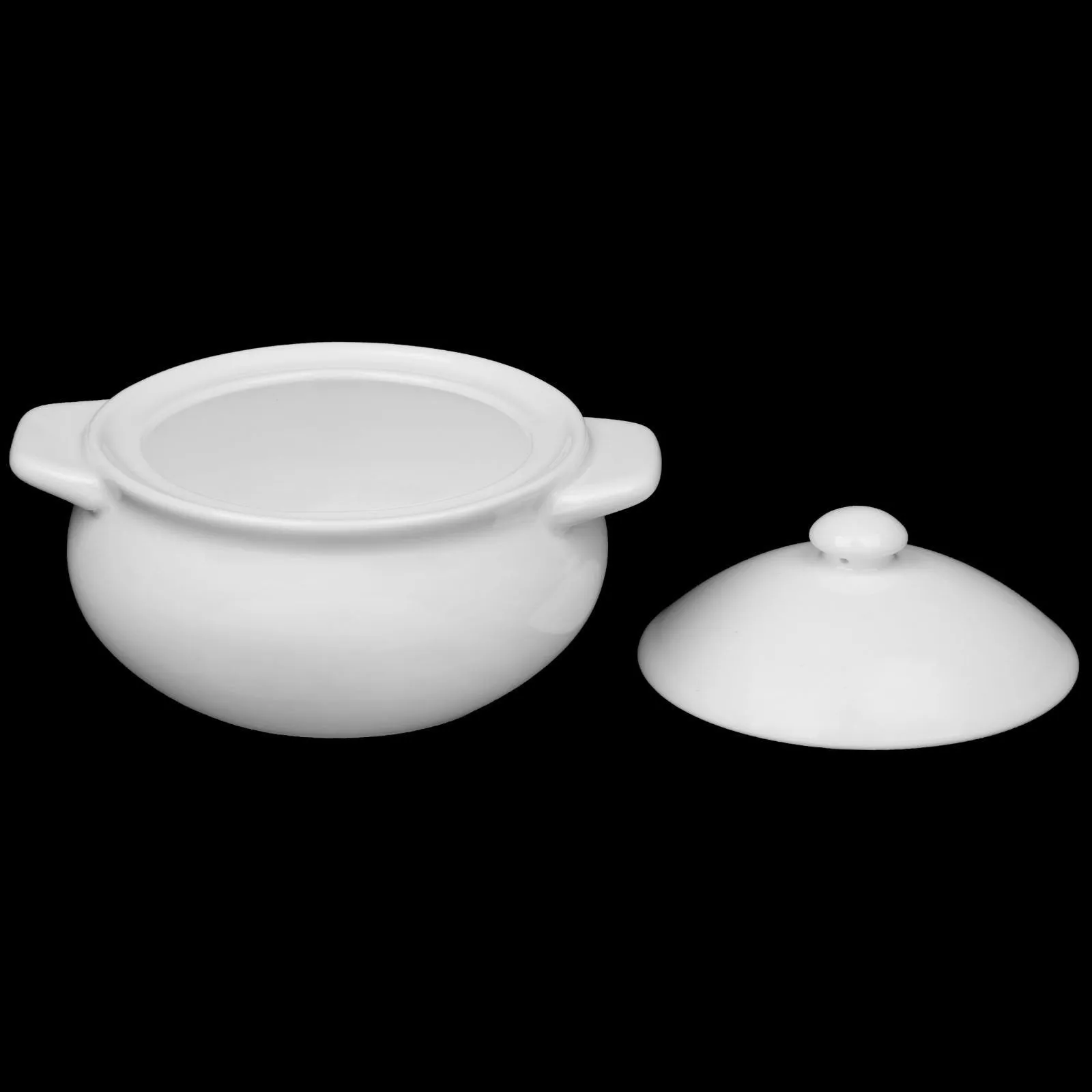Wilmax Porcelain White Baking Pot 21 Oz | 620 Ml