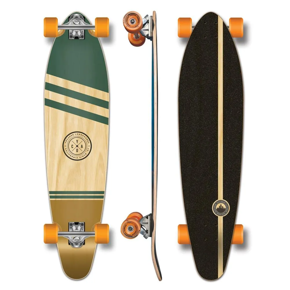 Yocaher Wind 40" Kicktail Longboard Complete - Earth Series