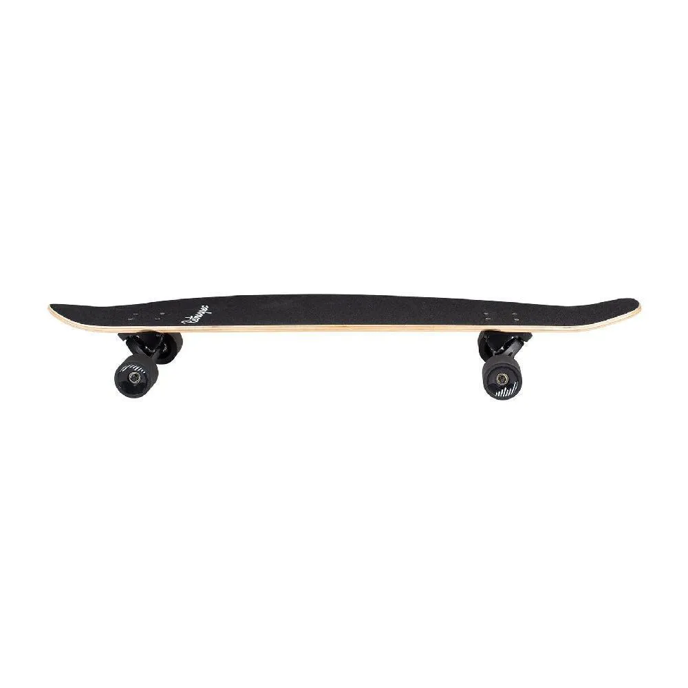 Zed White Marble 44" Top Mount Bamboo Kicktail Longboard
